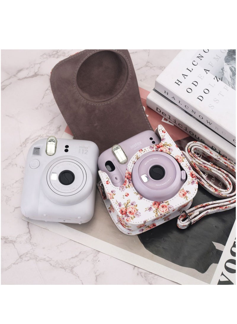 Protective Case Compatible with Fujifilm Instax Mini 12/11/8/9 Instant Film Camera with Accessory Pocket and Adjustable Strap - Image 3