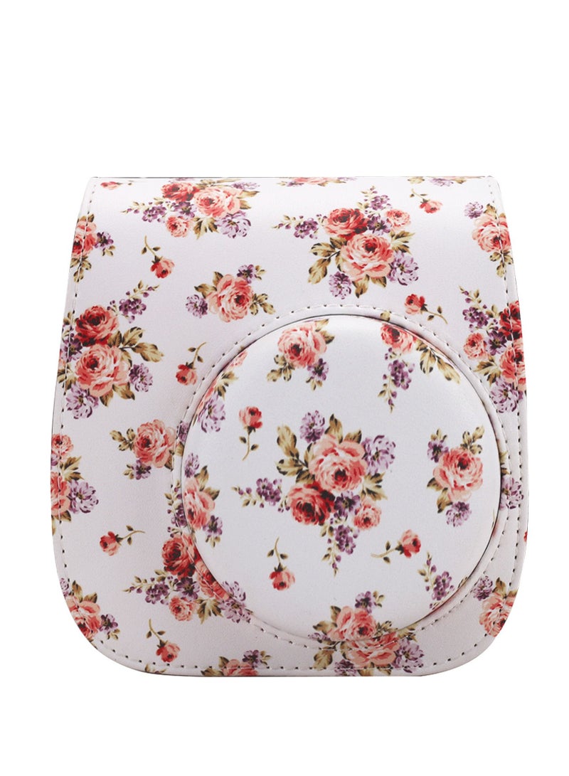 Protective Case Compatible with Fujifilm Instax Mini 12/11/8/9 Instant Film Camera with Accessory Pocket and Adjustable Strap - Image 1