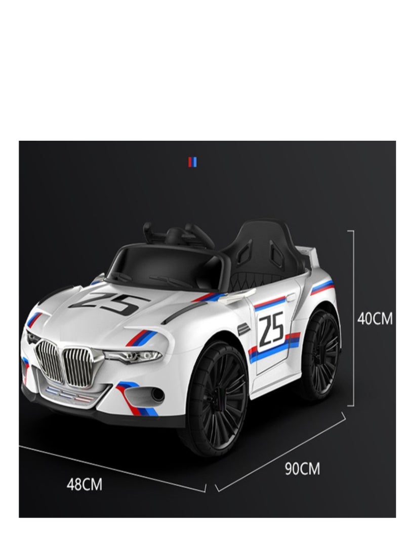 بينغ جنرال مركبات كهربائية للأطفال، سيارات لعب آلية، سيارة كهربائية للأطفال مع جهاز تحكم عن بعد، سيارة لعبة للأطفال، سيارة كهربائية بيضاء - Image 2