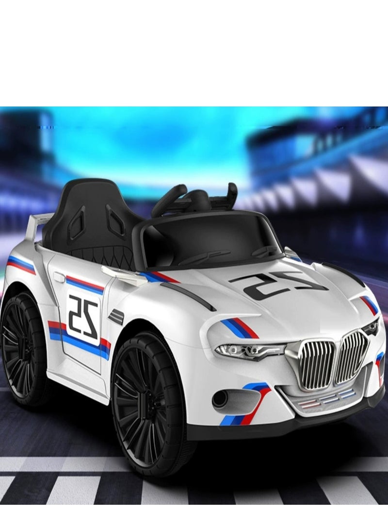 بينغ جنرال مركبات كهربائية للأطفال، سيارات لعب آلية، سيارة كهربائية للأطفال مع جهاز تحكم عن بعد، سيارة لعبة للأطفال، سيارة كهربائية بيضاء - Image 4