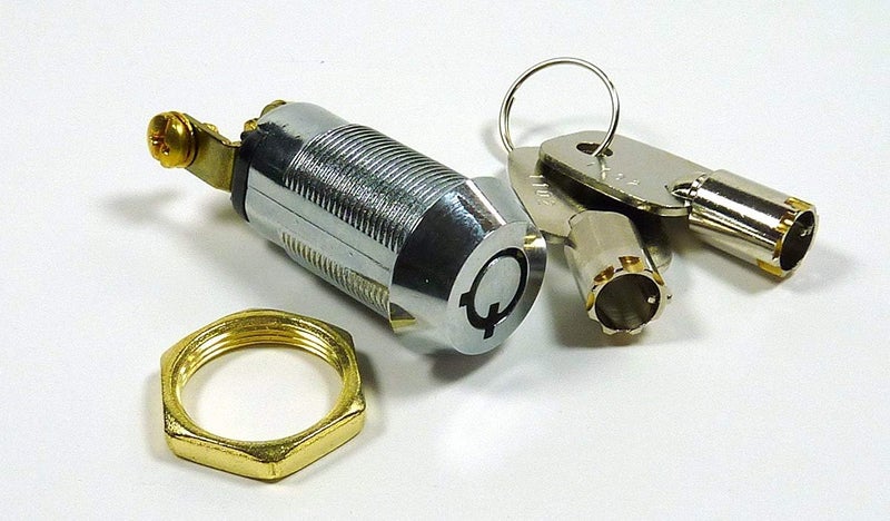 Philmore 5/8" On/Off Key Switch Lock SPST Key Removable On Or Off With 2 Keys and Nut; 30-10078 - Image 2