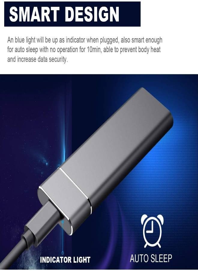 SSD External Solid State Hard Drive, USB 3.1 To Type C Computer Backup Support Data Storage Device, Fast Data Transfer Memory Storage Solid Drive For Windows XP PC Laptop And Mac, (1pc, 2TB) - Image 5