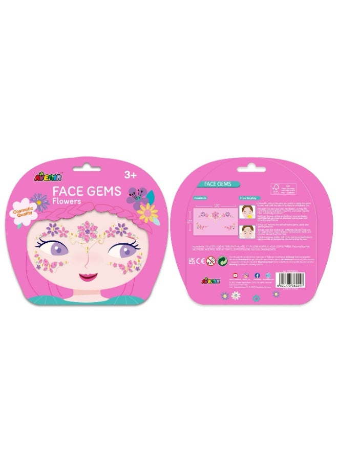 Avenir Face Gems - Flowers |Products designed for application on the face are made from skin-friendly materials to avoid | designed for children aged 3+ - Image 4
