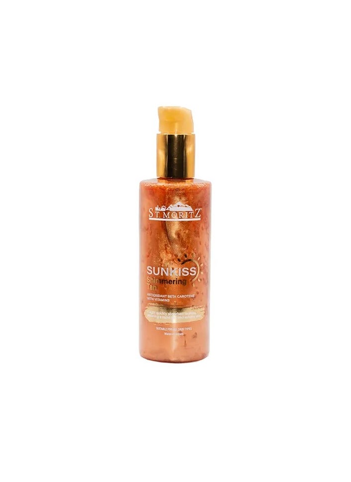 ST MORITZ St. Moritz Sun Kiss Shimmering Tanning Oil with Beta-Carotene | 250ml | Glowing, Golden Bronze Tan  - Image 1