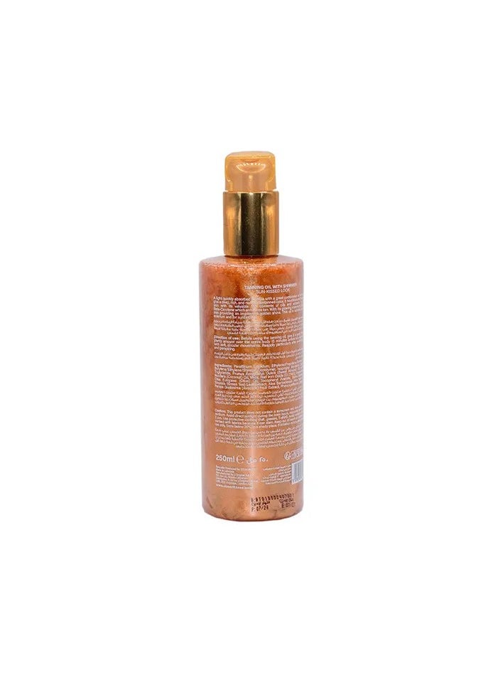 ST MORITZ St. Moritz Sun Kiss Shimmering Tanning Oil with Beta-Carotene | 250ml | Glowing, Golden Bronze Tan  - Image 2