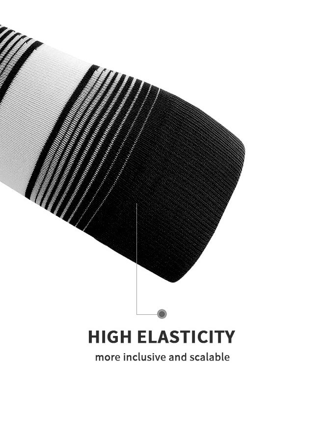 GROIC Soccer Socks, Sport Knee High Socks Calf Compression Anti-Slip Cushion Athletic Socks for Mens and Women Running&Training Football Sock  - Image 2