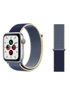 PROMASS Replacement Band For Apple iWatch Series 5/4/3/2/1 42-44mm Alaskan Blue/Beige  - Image 2