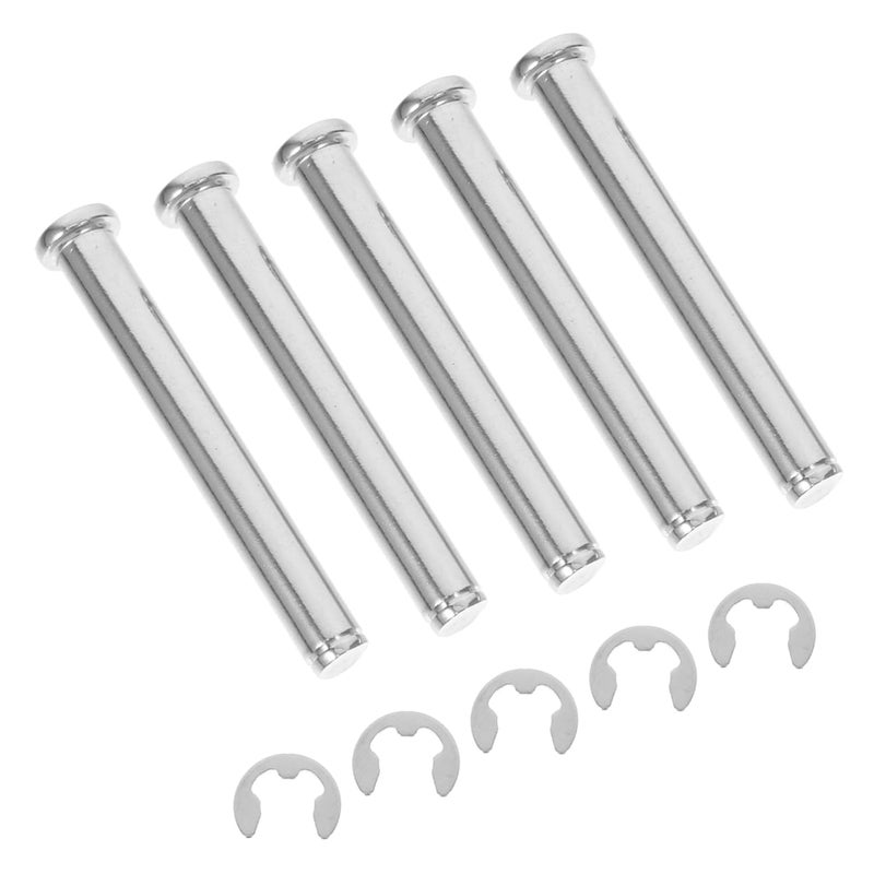 Cabilock 5pcs Stainless Steel Pallet Rack Positioning Retaining Flat Groove Cylindrical Clips for Heavy Duty Racking and Scaffold Applications - Image 1