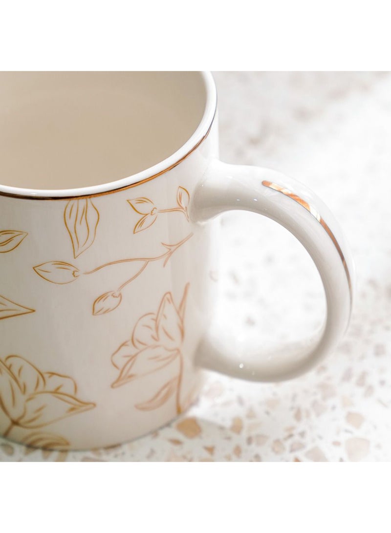 DANUBE HOME Beatrice New Bone China Mug – Premium Lightweight Coffee & Tea Cup, Elegant Durable Drinkware, Microwave & Dishwasher Safe, Perfect for Home, Office & Gifting -360ml - Image 2