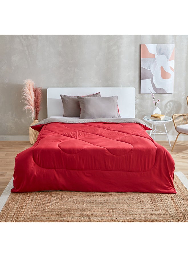 Home Box - Derby 3-Piece Reversible Microfibre Double Comforter Set 230x200 cm - Image 1