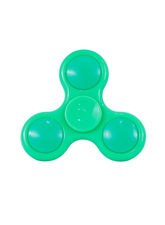 Premsons® Hand Spinner Desk Toy - High Speed Smooth Finger Spin Sensory Fidget Stress Relief Game Play for Kids & Adults - Birthday Party Gift - Plastic - Green - Image 1