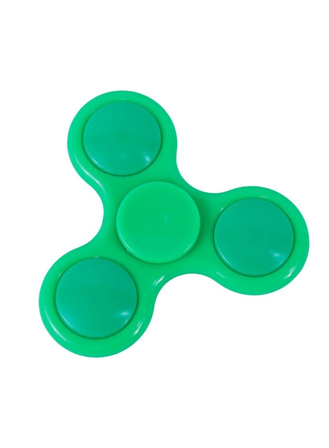 Premsons® Hand Spinner Desk Toy - High Speed Smooth Finger Spin Sensory Fidget Stress Relief Game Play for Kids & Adults - Birthday Party Gift - Plastic - Green - Image 2
