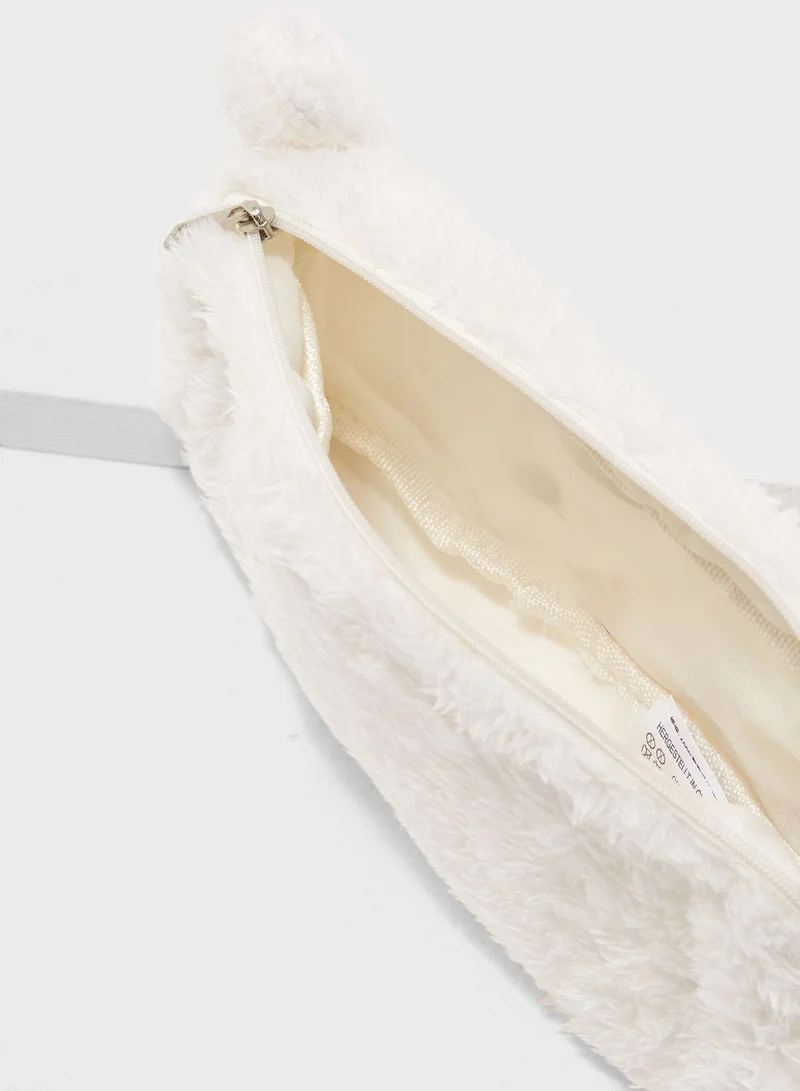 FOREVER 21 Plush Cat Pencil Case