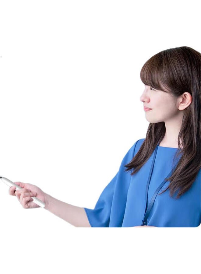 Deli Green Light Ppt Presentation Remote, Whiteboard Writing And Touch Pen, 100-Meter Wireless Magnetic Storage, Aa Battery Laser Presentation Remote, White Ma110-G - Image 1