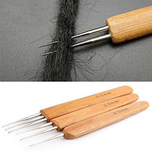 AliLeader 0.5mm Crochet Needle for Dreads - 3Pcs/Set Loc Crochet Needle for Interlocking Dreadlocks (1Hook,2Hook,3Hook) - Image 5