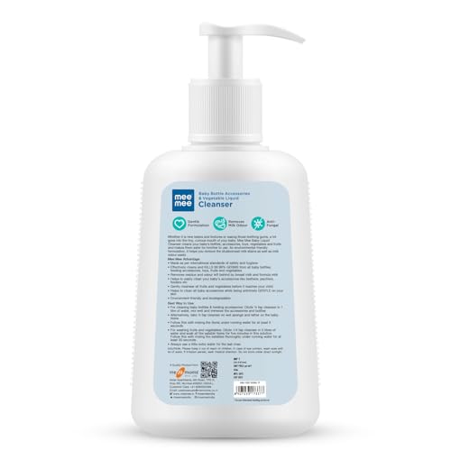 Mee Mee Baby Liquid Cleanser 500 ml, Anti-Bacterial Kills 99.9% Germs | for Bottles, Nipples, Accessories, Toys, Fruits & Vegetables | No Alcohol, Dermatologically Tested - Image 2