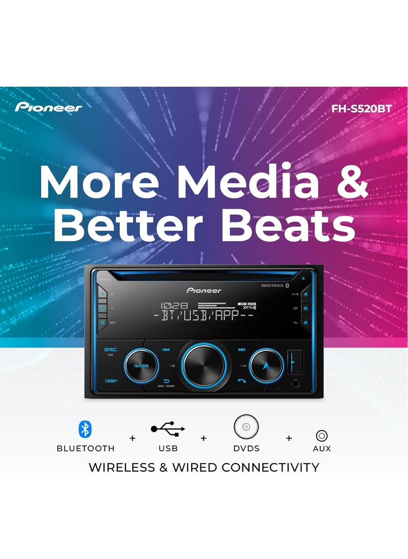 Pioneer Pioneer FHS520BT Audio CD Receiver and Bluetooth Car Stereo  Double Din Amazon Alexa and Enhanced Audio Functions  - Image 3