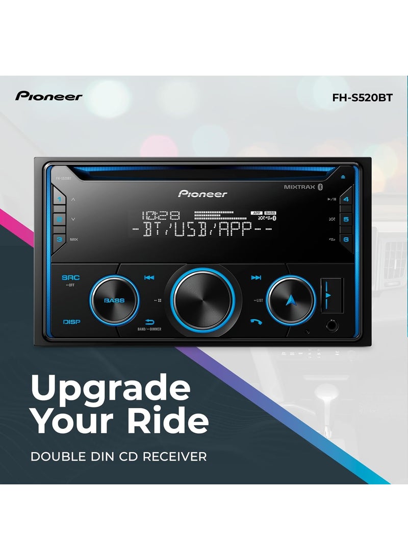Pioneer Pioneer FHS520BT Audio CD Receiver and Bluetooth Car Stereo  Double Din Amazon Alexa and Enhanced Audio Functions  - Image 2