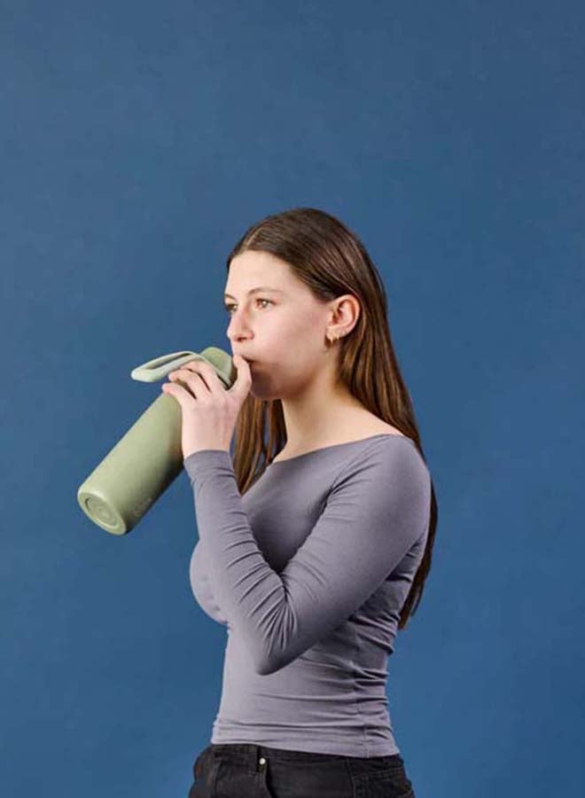 b.box 690ml Insulated flip Top Bottle - olive - Image 4