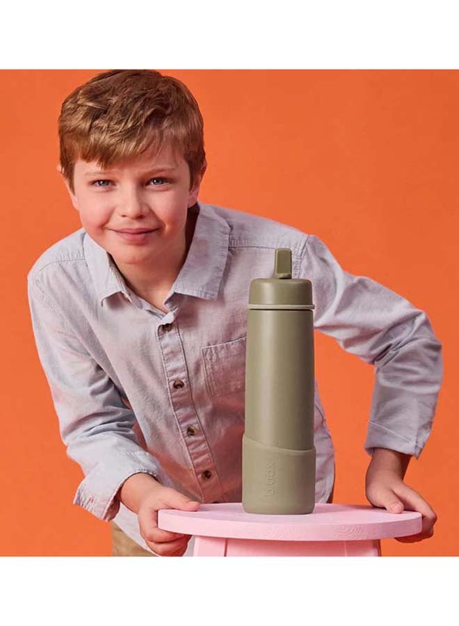 b.box 690ml Insulated flip Top Bottle - olive - Image 3