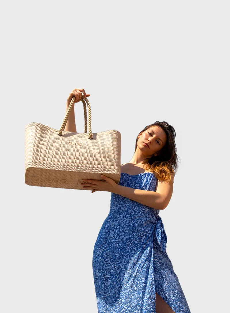 O bag Beach Tote Bag