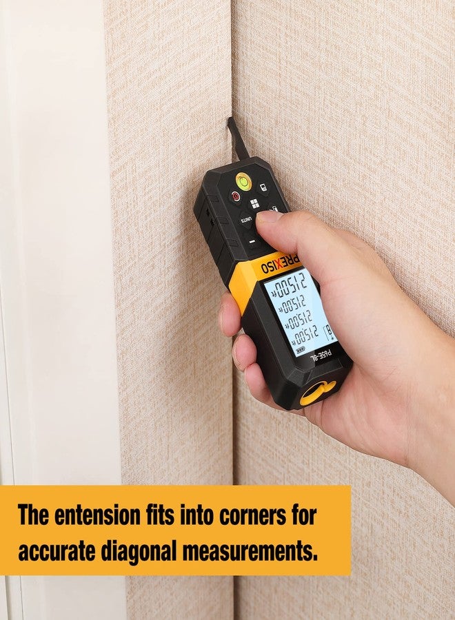 PREXISO Laser Measure, 215Ft Laser Measurement Tool with Entension for Diagonal Measuring Ft/Ft+in/in/M Units - Pythagorean Mode, Area Volume -100 Sets Data Storage, Medidor Laser Distance Meter - Image 2