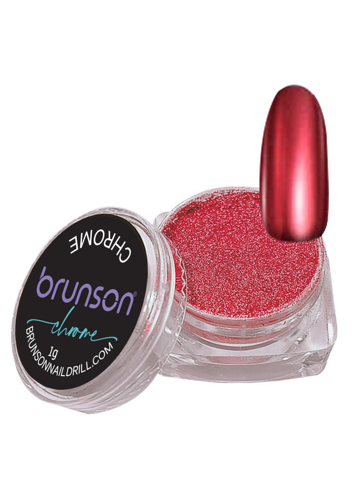 brunson بودرة أظافر كروم معدنية بتأثير المرآة ثلاثية الأبعاد لفن طلاء الأظافر MC-05