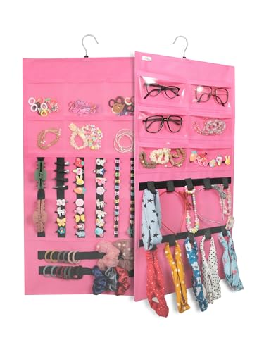 FAB ELLITE Hair Bows Holder Wall Hanging | Large Capacity Soft Felt Organizer for Baby Hairbands & Clips | Girls’ Hair Accessories Storage Rack | Decorative Kids Room Display - Image 1