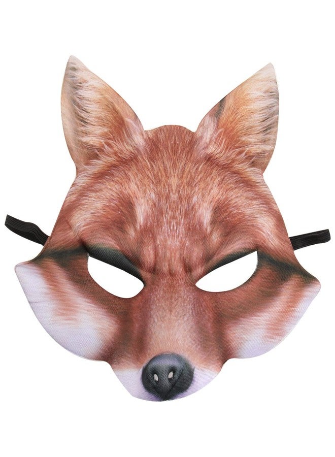 Amosfun Fox Mask Halloween Costume Accessory EVA Mask Party Cosplay Favors Yellow - Image 1