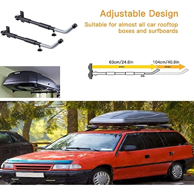 rayihni 1 Pa of Wall Mount Storage Rack for Car Rooftop Cargo Box SUP Paddle d - Image 3