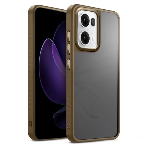 KARWAN®️ Shockproof Back Case Cover for Oppo Reno 13 Pro | Camera Protection Bump |Shockproof Back Case Cover for Oppo Reno 13 Pro - Brown - Image 1
