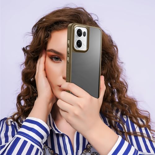 KARWAN®️ Shockproof Back Case Cover for Oppo Reno 13 Pro | Camera Protection Bump |Shockproof Back Case Cover for Oppo Reno 13 Pro - Brown - Image 5