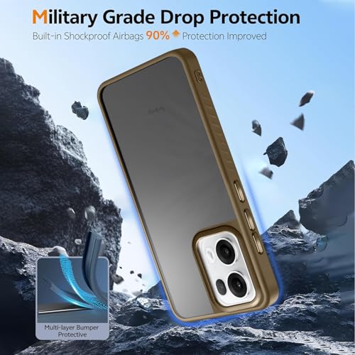 KARWAN®️ Shockproof Back Case Cover for Oppo Reno 13 Pro | Camera Protection Bump |Shockproof Back Case Cover for Oppo Reno 13 Pro - Brown - Image 3