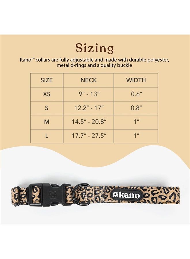 Kano KANO Dog Collar I Fully Adjustable and Made with Durable Polyester, Metal D-Ring and a Quality Buckle I Training, Walking, and Jogging Tool for Small, Medium, and Large Breeds I Fierce  - Image 4