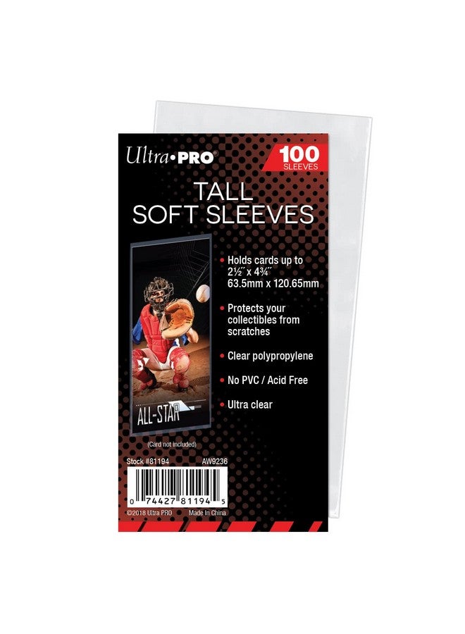 Ultra Pro Card Sleeve - Tall (100 per Pack)