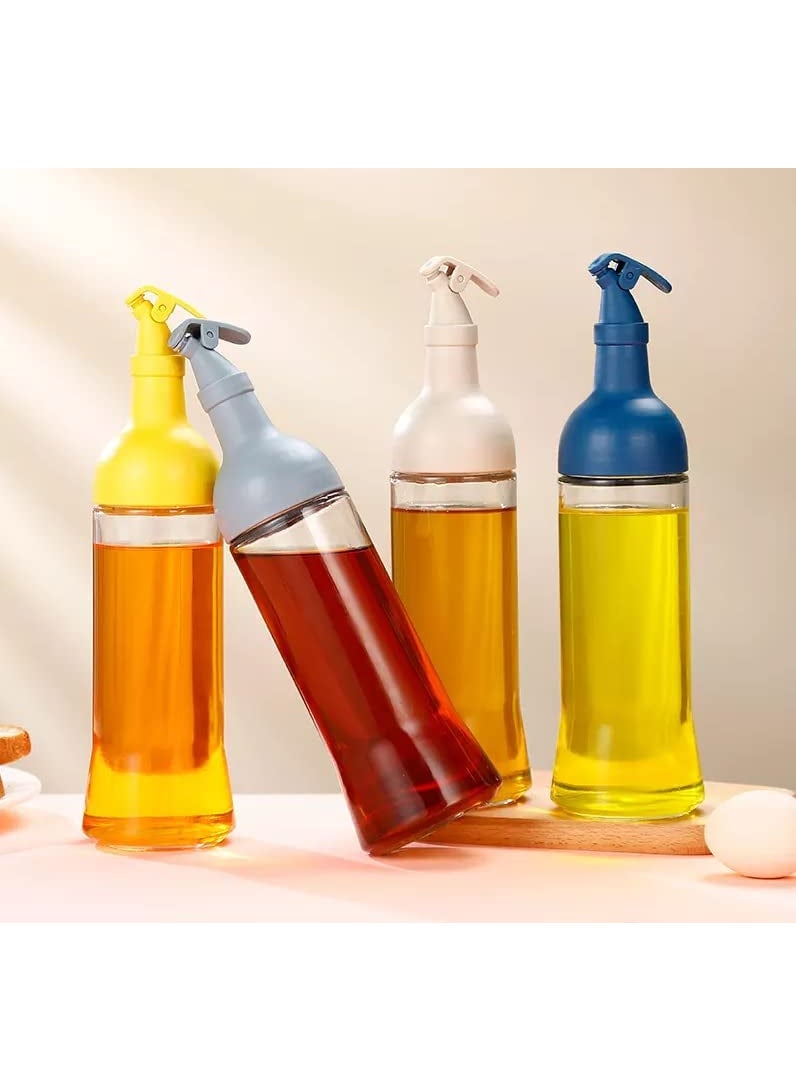 DD RETAILS - DD Retails Glass Oil Dispenser Bottle || Oil Control Pot for Kitchen || Cooking Oil Dispenser -500 Ml (Multicolor) (Pack of 1) - Image 1