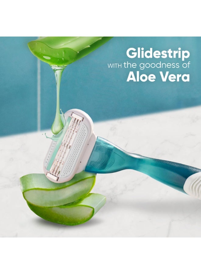 فينوس موس إزالة الشعر جيليت فينوس للنساء، تنعيم الجلد مزود بزيت الألوفيرا، عبوة تحتوي على قطعة واحدة - Image 4