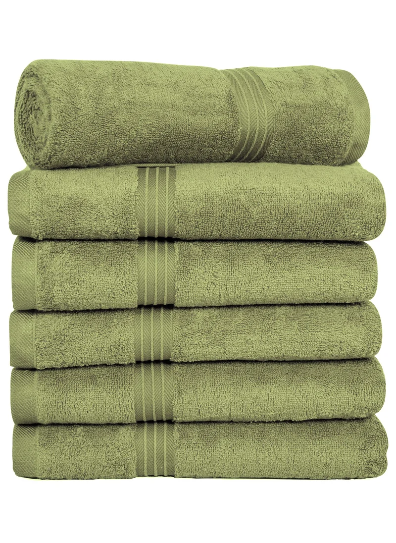 Bliss Casa Bliss Casa - Large Hand Towels (6 Pack, 50 x 100 cm) - 100% Combed Cotton - Premium Quality, Ultra Soft and Highly Absorbent, Hotel & Spa Quality Hand Towels
