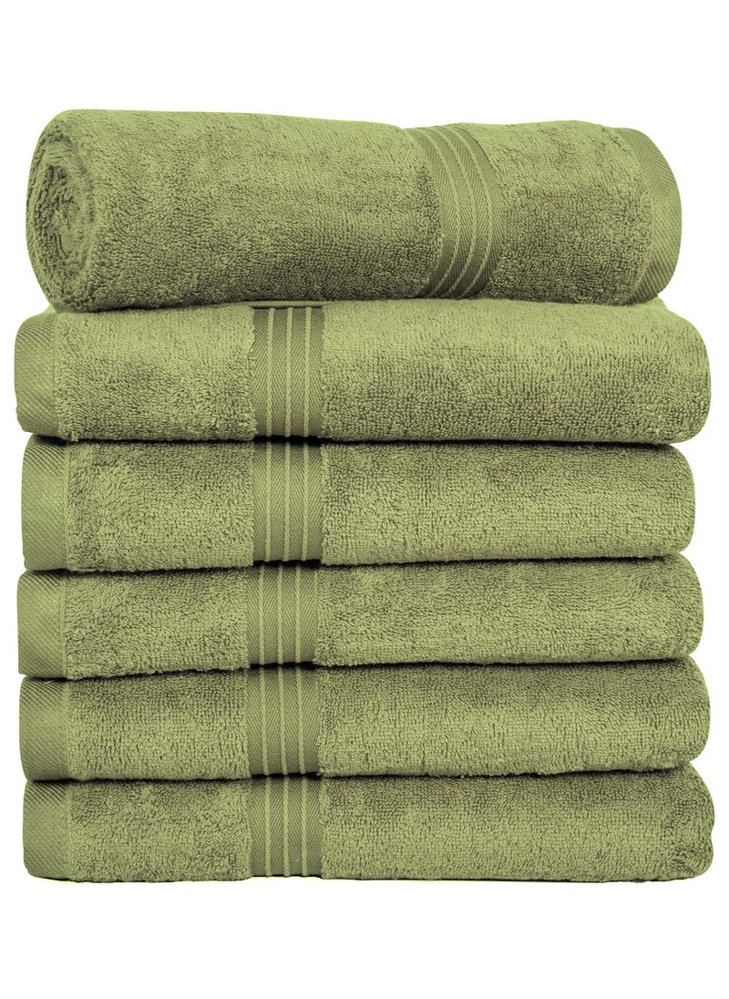 Bliss Casa Bliss Casa - Large Hand Towels (6 Pack, 50 x 100 cm) - 100% Combed Cotton - Premium Quality, Ultra Soft and Highly Absorbent, Hotel & Spa Quality Hand Towels  - Image 1