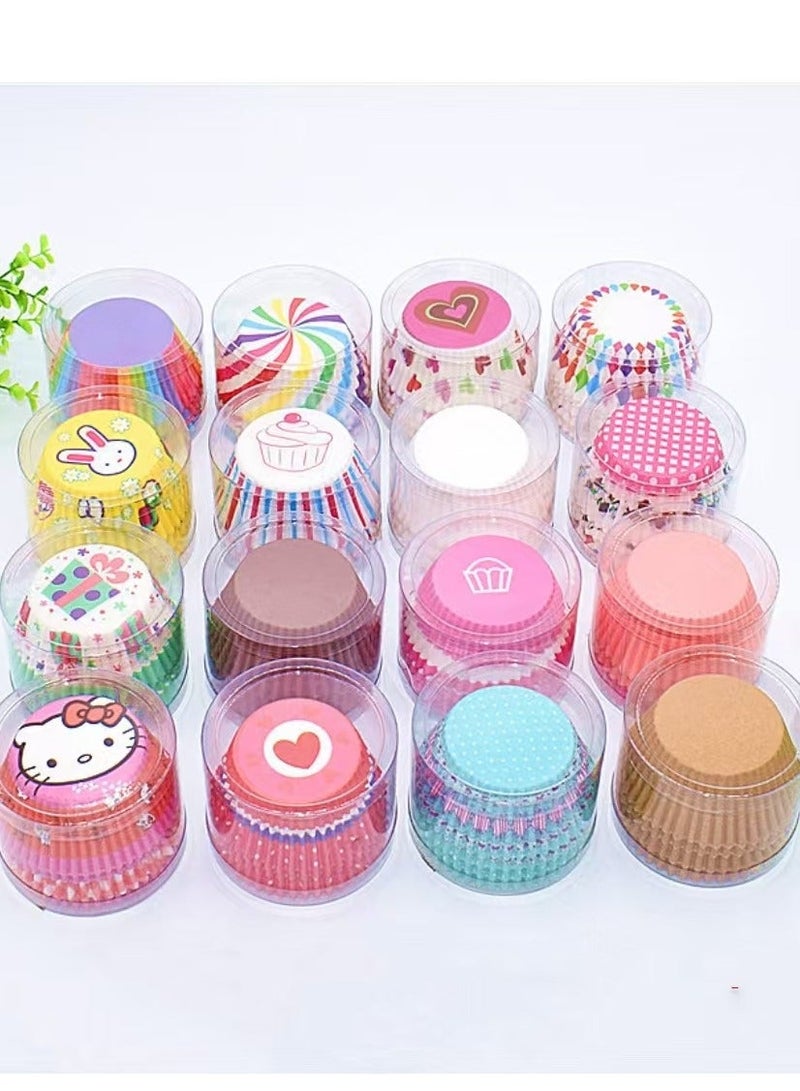 100pcs / set ورقة الكعكة الكعكة الكعكة الكعكة مربع ، يمكن التخلص منها الكعكة الكعكة الكعكة مقلب 6.8x5x3cm - YUM - Image 4