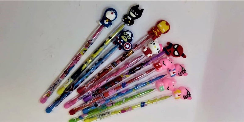 Bandhan Enterprises Design NonSharpening Stacking Pencils for Kids Children Pack of 10