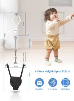 XiuWoo Baby Jumper with Toddler Swing Baby Jumper and Bouncer Indoor Toddler Swing Set  - Image 2