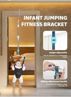 XiuWoo Baby Jumper with Toddler Swing Baby Jumper and Bouncer Indoor Toddler Swing Set  - Image 3