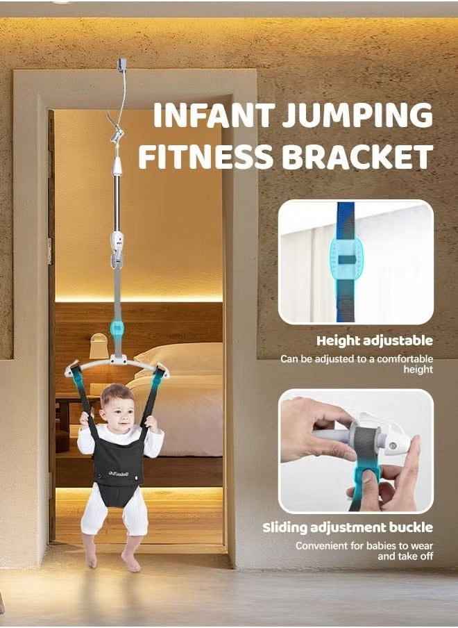 XiuWoo Baby Jumper with Toddler Swing Baby Jumper and Bouncer Indoor Toddler Swing Set  - Image 3