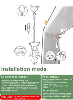 XiuWoo Baby Jumper with Toddler Swing Baby Jumper and Bouncer Indoor Toddler Swing Set  - Image 5