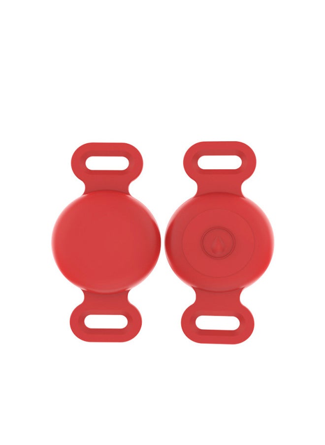 Generic - Suitable For Anti-loss Device Apple Locator Silicone Protective Case Airtag Protective Case All-inclusive Waterproof-Color:Red OPP Waterproof Cover-Applicable Model:Depth Waterproof Airtag Protective Cover S Code - Image 1