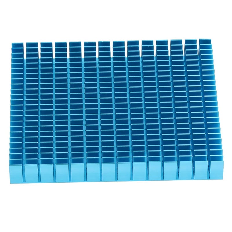 Zerodis Aluminum Heat Sink Cooler 150x120x20mm Blue Anodized for CPU Power Amplifier PCB Board - Image 1