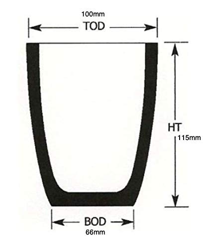 Aone Clay Graphite Foundry Crucibles No 1.5-2Kg for Refining, Casting, Melting of Gold, Silver, Brass, Copper & Other Metals for Goldsmith, Metallurgy, Furnace, Bullion, Refinery, Metalsmith,Jewellery - Image 4