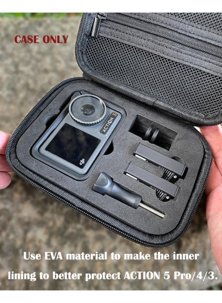 Camera Carrying Bag for DJI Osmo Action 5 Pro,Action 4,Action 3, Storage Case Only,1 Pack,Black - Image 2
