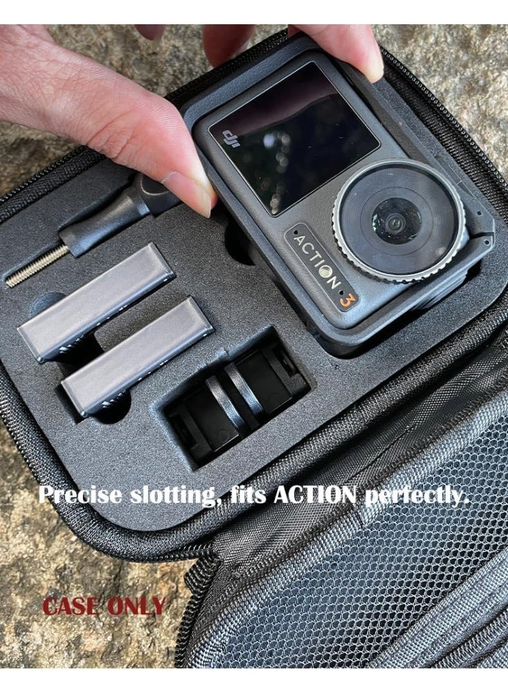 Camera Carrying Bag for DJI Osmo Action 5 Pro,Action 4,Action 3, Storage Case Only,1 Pack,Black - Image 5